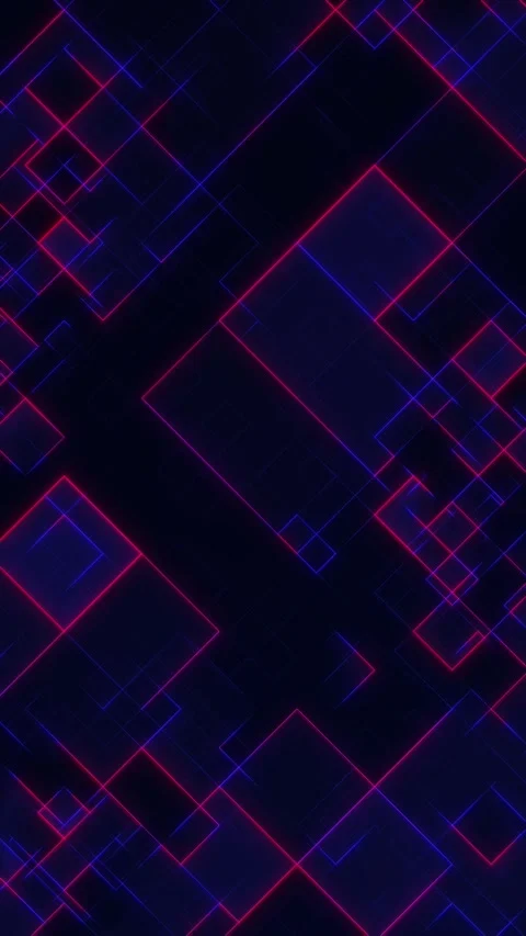 Glowing vertical digital shapes in neon colors. Perfect for futuristic tech.. Stock Footage 308385189