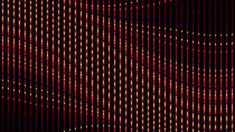 Glowing Vertical LED Cascade Audio Equalizer 3D Loop Stock-Footage 336635035