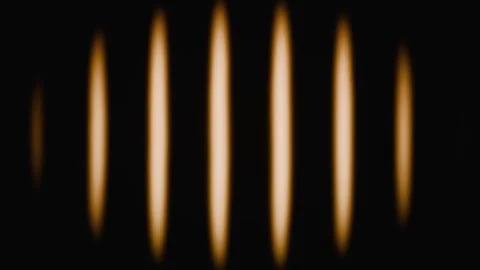 Glowing vertical light bars pulse across a dark background 스톡 동영상 346663349