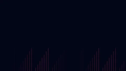 Glowing vertical lines piercing the darkness in rhythmic harmony 库存影片 335255855
