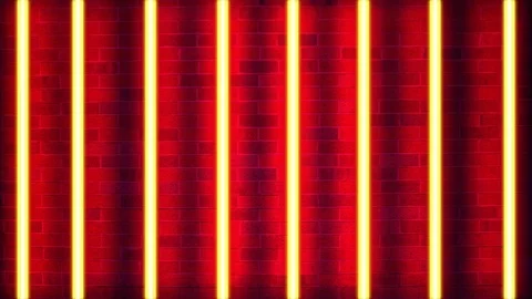 Glowing vertical neon tubes. Stock Footage 125039287