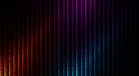 Glowing Vertical Stripes: Abstract Textured Gradient from Fiery Red to Elec.. Stock Illustration