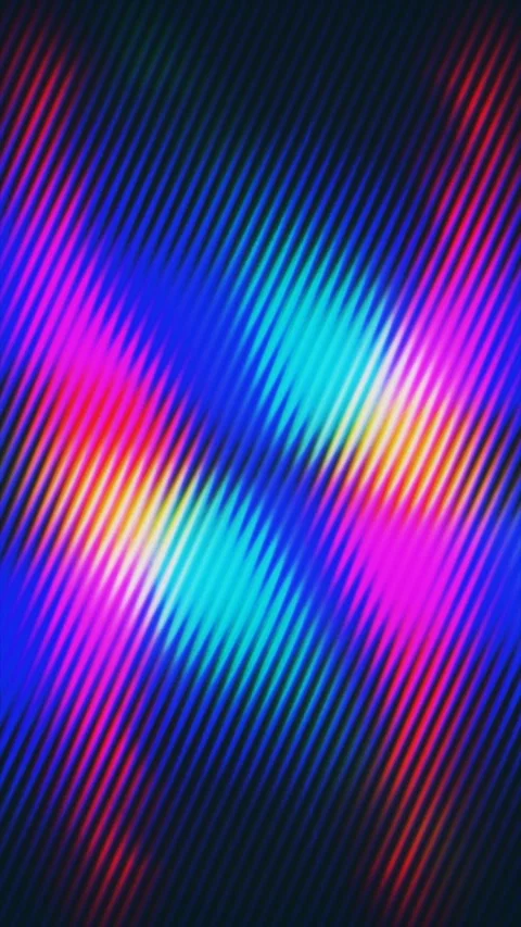 Glowing vertical waves of colorful light Video stock 332159562