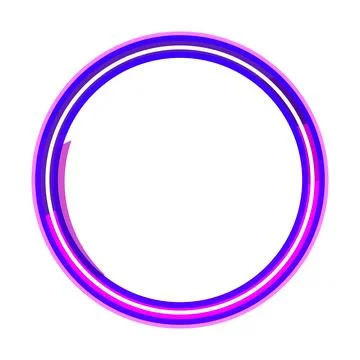 Glowing vibrant circle frame creating modern abstract background 스톡 일러스트