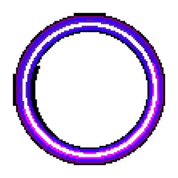Glowing vibrant circle frame creating modern abstract background Stock Illustration
