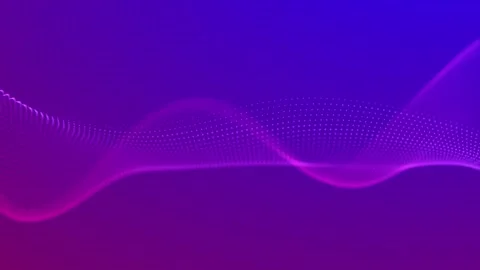 Glowing vibrant particle wave in the space. Abstract technology, science, e.. Video stock 331309310