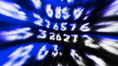 Glowing virtual numbers for game code. Motion. Glowing numbers appearing in Stock Footage 229880151