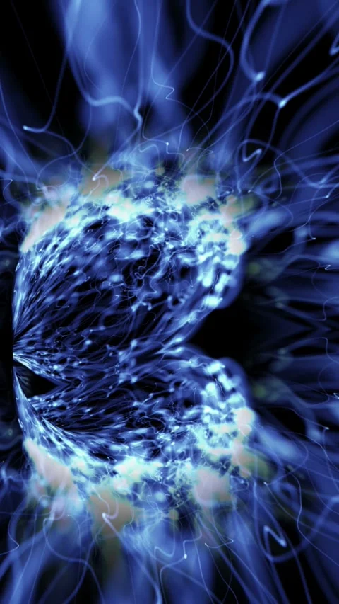 Glowing Vortex Tunnel Light Animation Stock Footage 303598588