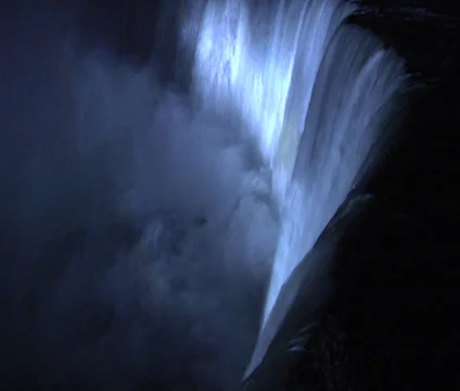 Glowing waterfall Stock Footage 29896640
