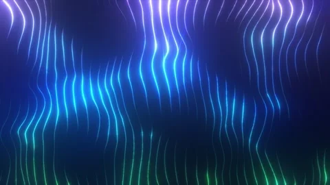 Glowing wave flow Stock Footage 306237220