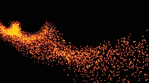 Glowing  wave form particle 3D render look like spider web smooth flowing wit Stock Footage 68053705