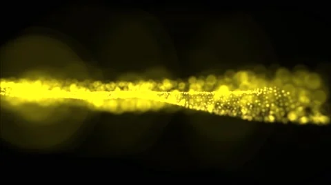 Glowing  wave form particle 3D render look like spider web smooth flowing wit Stock Footage 68053715