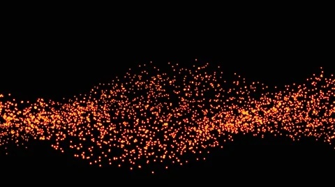 Glowing  wave form particle 3D render look like spider web smooth flowing wit Stock Footage 68053725