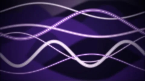 Glowing wave frequencies flow in a seamless loop Stock Footage 341665889