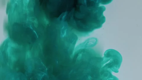 Glowing wave splash paint mix smoke liquid fluid Video stock 314494629