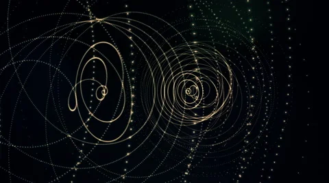 Glowing waved lines, abstract background Stock Footage 65433501