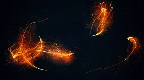 Glowing waved lines, abstract background Stock Footage 65837706