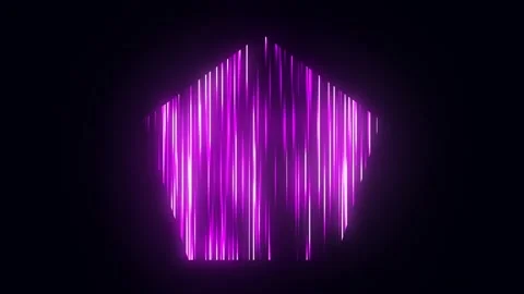 Glowing Waveform Audio Visualizer Animation.  動画素材 236694380