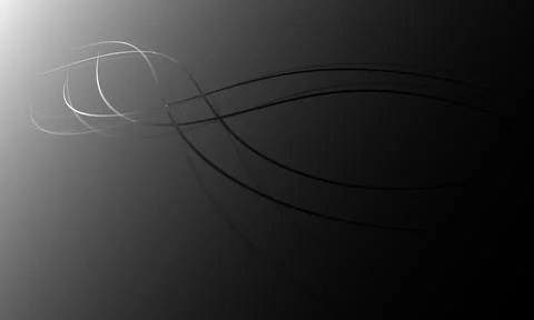 Glowing wavy lines template with Dark background. Stock Illustration