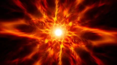 Glowing Wavy Pattern Fire Energy Effect Illustrazione stock