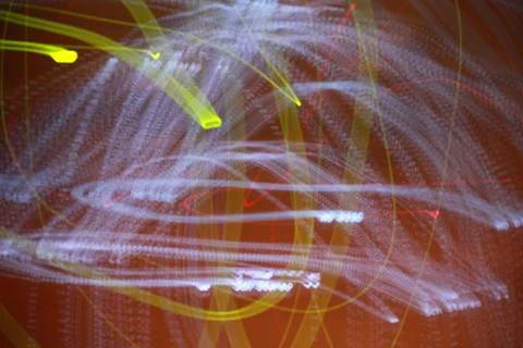 Glowing White And Green Strings Of Light Stock Illustration