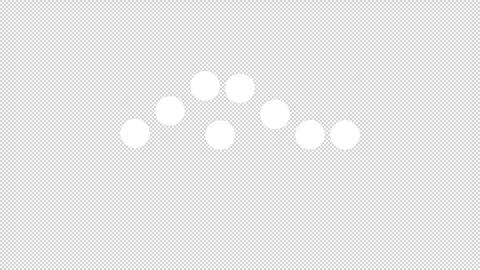 Glowing White Ball Animation -  Back-and-Forth Loop Stock Footage 313263406