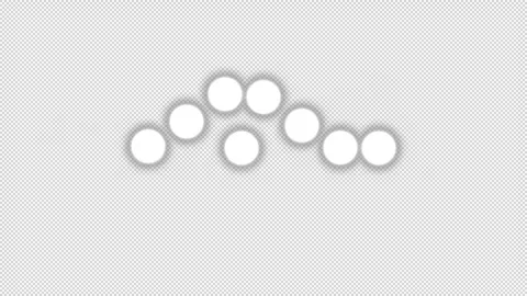 Glowing White Ball Animation - Back-and-Forth Loop Stock Footage 313263504
