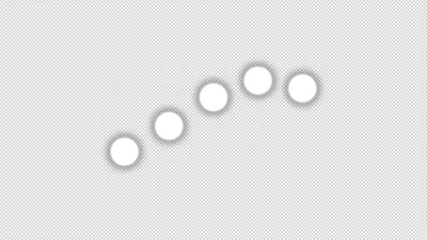 Glowing White Ball Animation with Smooth Transitions on Transparent Background Stock Footage 313219418