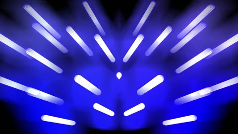 Glowing white with blue edges rays of light Stock Footage 221488316