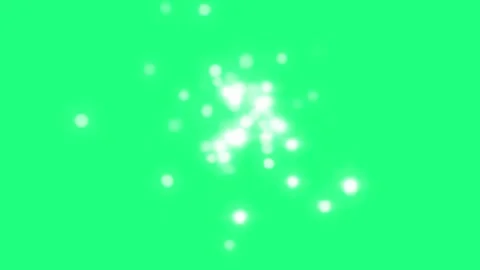 Glowing white bubbles expanding from the centre on green screen Stock Footage 316846441