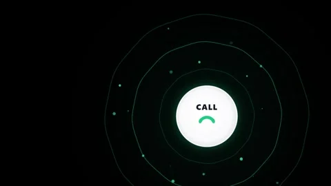 Glowing White Central Sphere with Green Circular Rings and Digital Waves Video stock 346018785