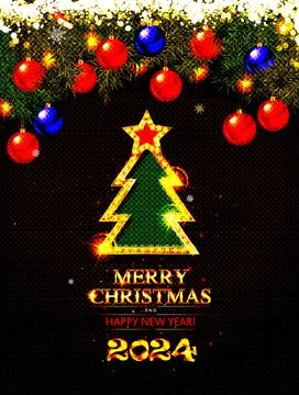 Glowing White Christmas Lights Stock Illustration