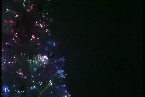 Glowing White Christmas Tree - E - 720x480 - 1 minute loop Stock Footage 33299831