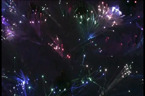 Glowing White Christmas Tree - G - 720x480 - 1 minute loop Stock Footage 33303496