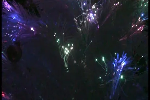 Glowing White Christmas Tree - N - 720x468 - 1 minute loop Stock Footage 33308592