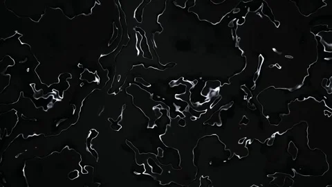 Glowing white contour lines shift and flow across a dark background Stock Footage 342215771