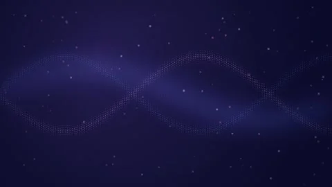 A glowing white DNA double helix waves in a seamless loop Stock Footage 341274658