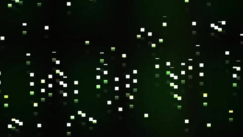 Glowing white dots on black background. Stock Footage 334340116