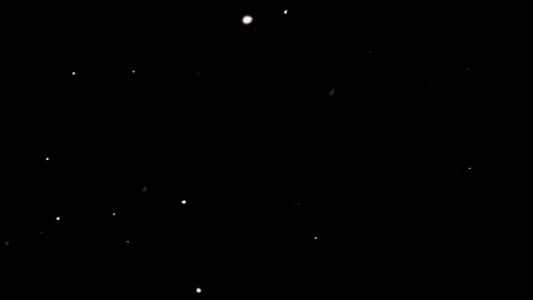 Glowing White Dust Particles Floating on Black Background Overlay 4K Vidéo 335613837