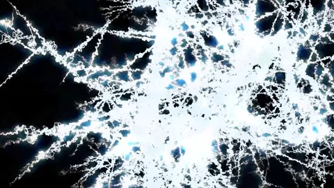 Glowing White Energy Web Abstract Animated Background Stock Footage 336424210