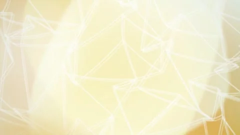 Glowing white geometric lines form a seamless loop over warm bokeh Stock Footage 343115064