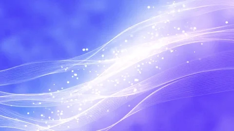 Glowing white light wave, abstract soft particles curved lines waves background Stock Footage 314216759