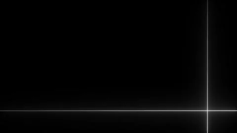 Glowing White Lines Animation loop Forming a Corner Frame on Black Background Stock Footage 336912528