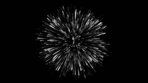 Glowing White Particle Blast Stockbeeldmateriaal 346303768