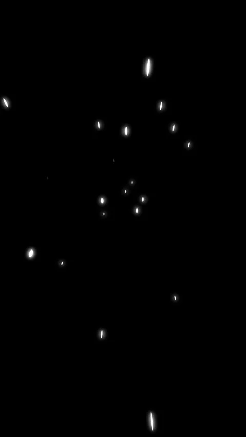 Glowing white particle falling through a starry night sky Vídeo Stock 336933859