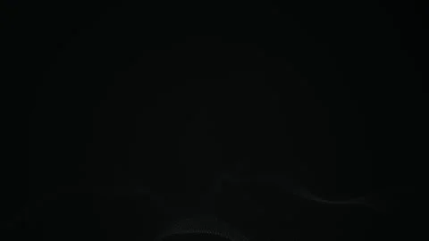 Glowing white particle wave undulates in a seamless loop Stock Footage 340957420