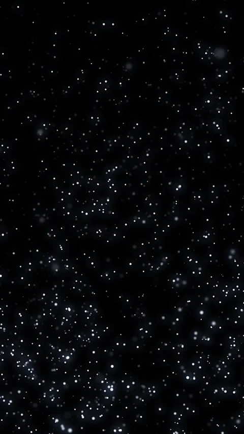 Glowing White Particles Floating on Black Background Stock Footage 341666721