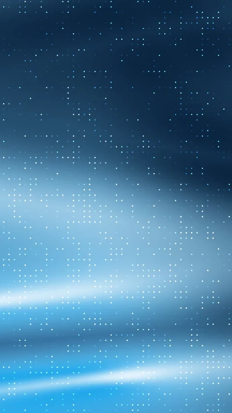 Glowing White Particles Floating on Blue Abstract Background Stockbeeldmateriaal 333976722