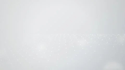 Glowing white particles form a flowing wave in a seamless loop Stock Footage 342862030