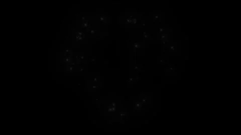 Glowing white particles forming a heart shape on black background Stock Footage 341723456